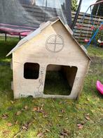 Houten speelhuisje, Ophalen of Verzenden, Gebruikt, Hout