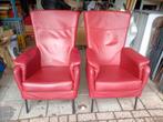 2 rode design Montis windy fauteuils. In nette staat., Ophalen, Minder dan 75 cm, 50 tot 75 cm