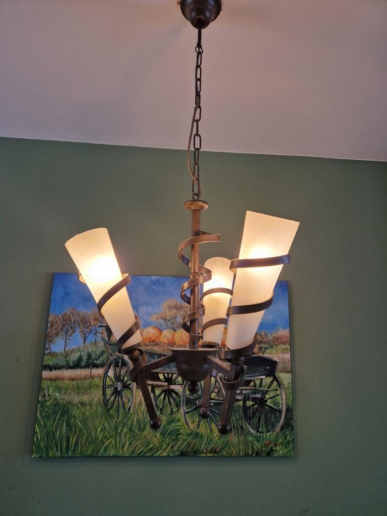 Lamp / Chericoni Kim + extra kelk / kroonluchter, Ophalen of Verzenden, Gebruikt, Glas