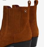 Tommy Hilfiger suède enkellaarsjes maat 38, Bruin, Lage of Enkellaarzen, Ophalen of Verzenden, Zo goed als nieuw