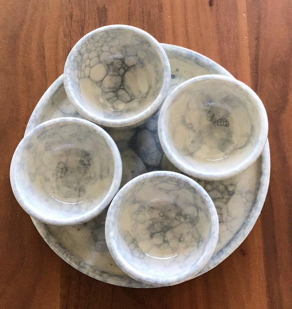 Bowls and Dishes Espuma Borrel geschenkset Grijs/ blauw New, Huis en Inrichting, Keuken | Servies, Nieuw, Ophalen of Verzenden