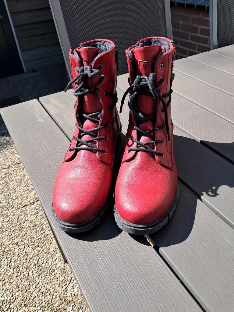 Te koop enkel laarsjes, Ophalen, Lage of Enkellaarzen, Zo goed als nieuw, Rood