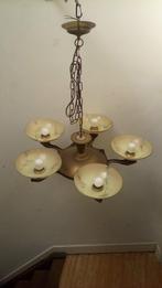 Art deco kroonluchter, hanglamp, Ophalen of Verzenden