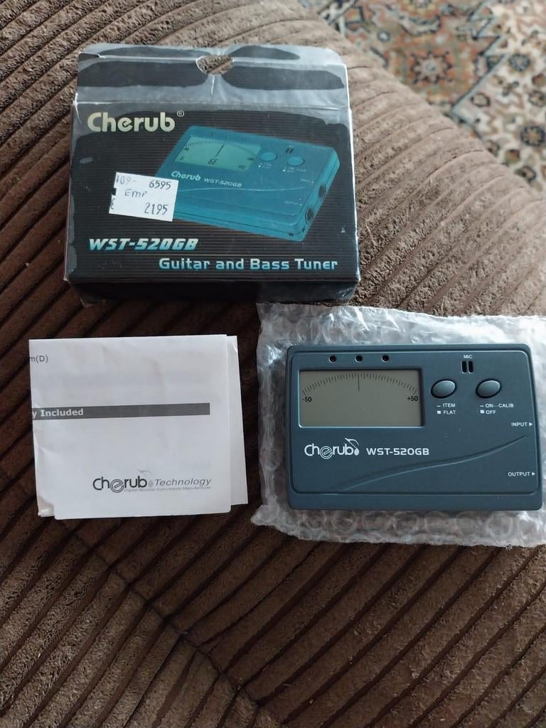 Cherub WST-520GB Gitaar en Bas Tuner Stemapparaat, Ophalen of Verzenden