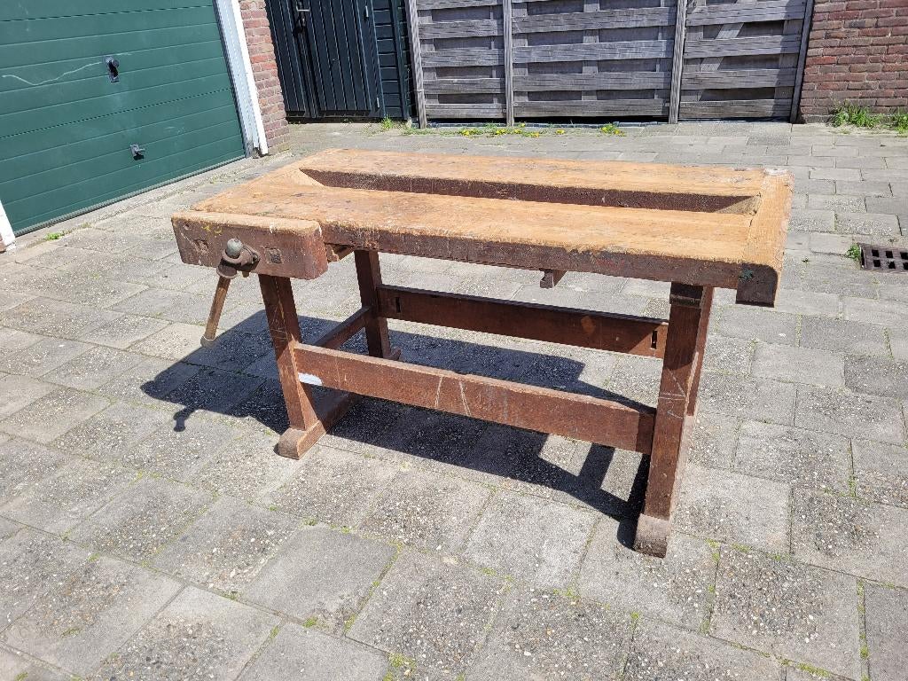 Timmerman werkbank, Doe-het-zelf en Verbouw, Werkbanken, Ophalen, Gebruikt, Minder dan 70 cm, Bankschroef