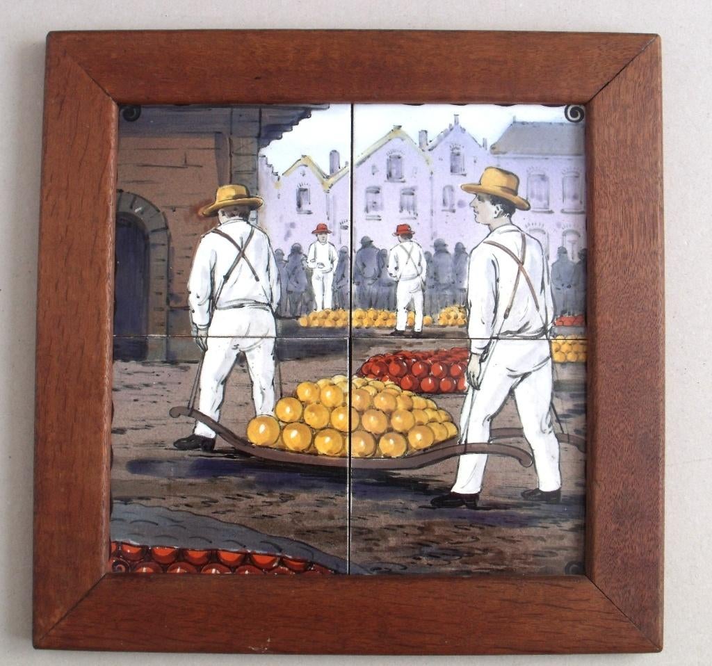 Tegelplateau - Kaasmarkt met berries, Ophalen of Verzenden