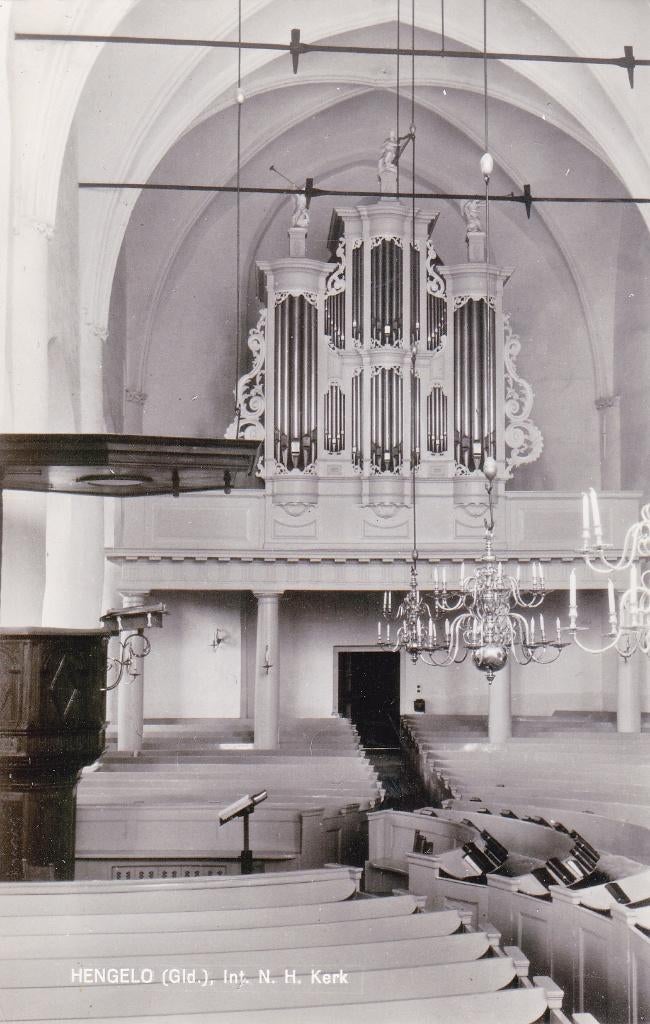 07037 Hengelo ( Gld. ) - Interieur N.H. kerk - 1964, Verzamelen, Ansichtkaarten | Nederland, Verzenden, 1960 tot 1980, Ongelopen