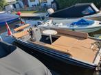 aluminium boot Qwest F 452 + motor + trailer, Watersport en Boten, Ophalen, Tot 10 pk, Aluminium, Zo goed als nieuw