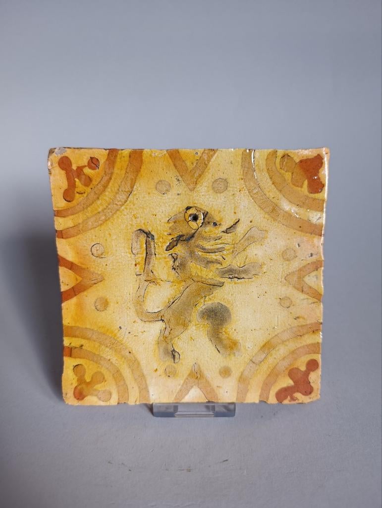 Flaamse Tegel 16e eeuw, Antiek en Kunst, Antiek | Wandborden en Tegels, Ophalen of Verzenden