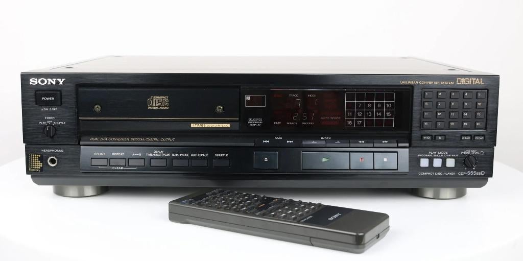  Sony CDP-555ESD cd speler, Overige merken, Ophalen of Verzenden, Zo goed als nieuw, N.v.t