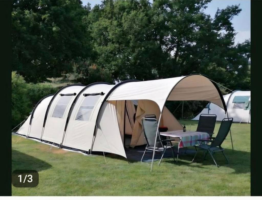 Obelink Porte Ercole tent 4 pers katoen, Caravans en Kamperen, Tenten, Ophalen, Gebruikt, Tot en met 4