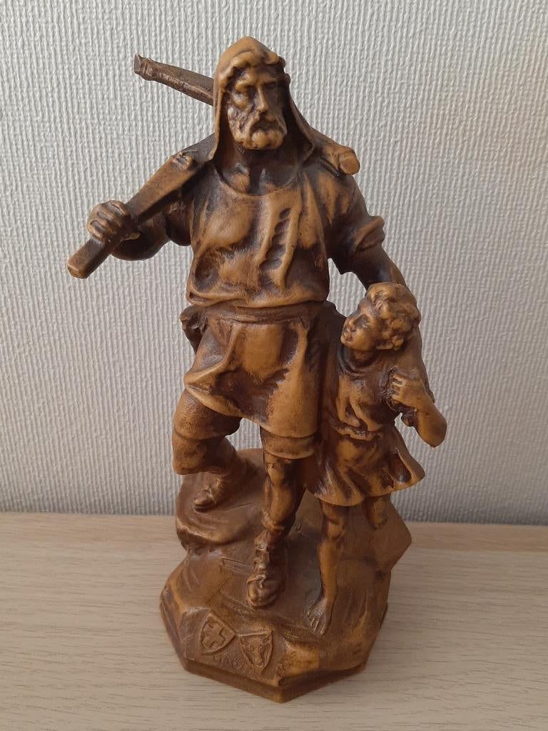 Beeld beeldje Wilhelm Tell, Verzamelen, Ophalen, Gebruikt, Mens