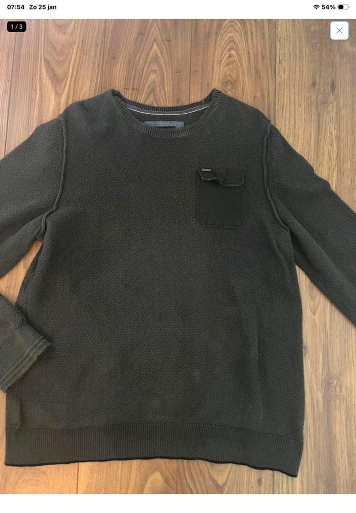 Trui mt XXL van Pme legend €30,00, Kleding | Heren, Grote Maten, Ophalen of Verzenden, Zo goed als nieuw, Groen, Trui of Vest