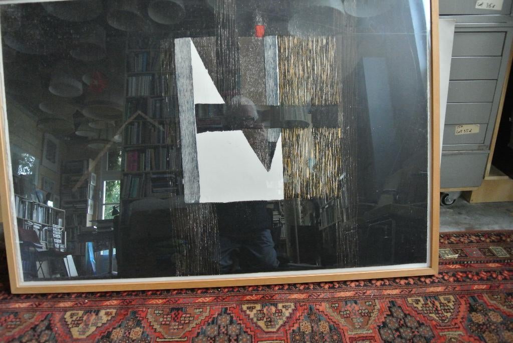 Guillaume LeRoy grote lino z.t., Antiek en Kunst, Ophalen