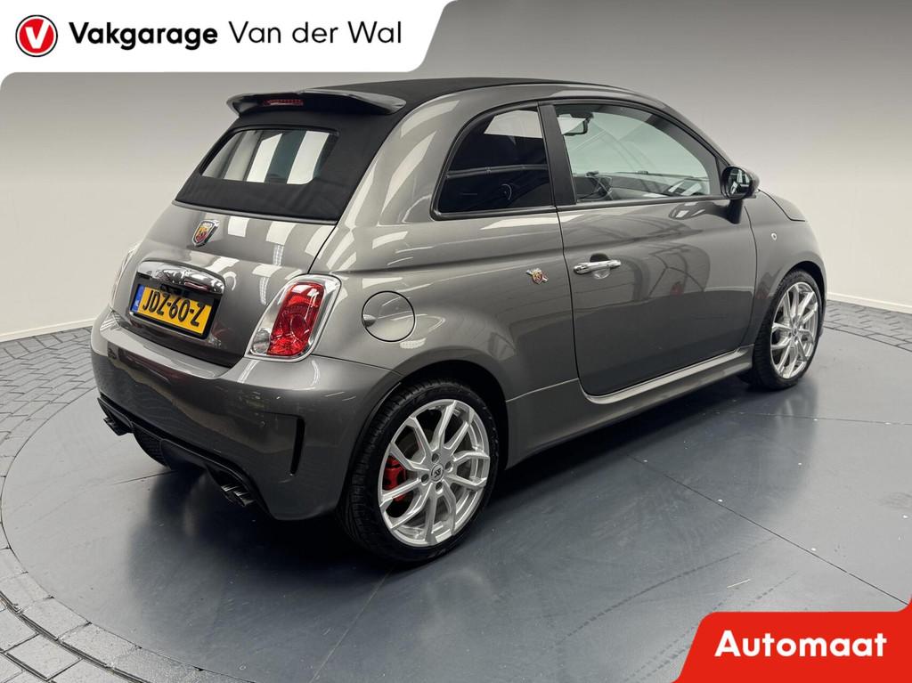 Fiat 500C 1.4-16V 140PK Abarth Cabriolet Automaat-Carplay-Cl, Auto's, Fiat, Euro 5, Gebruikt, Huisgarantie, 4 cilinders