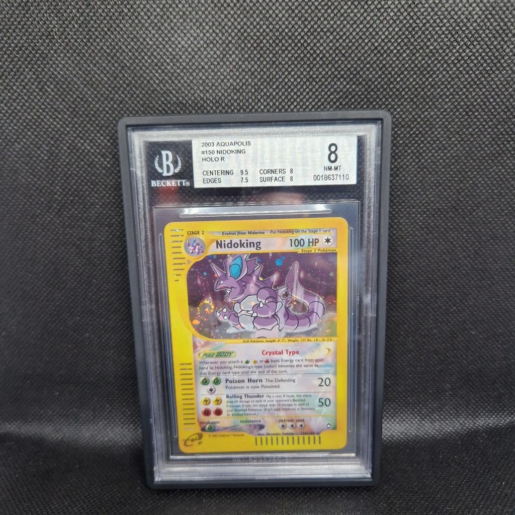 Nidoking Holo Aquapolis BGS 8, Ophalen of Verzenden, Zo goed als nieuw