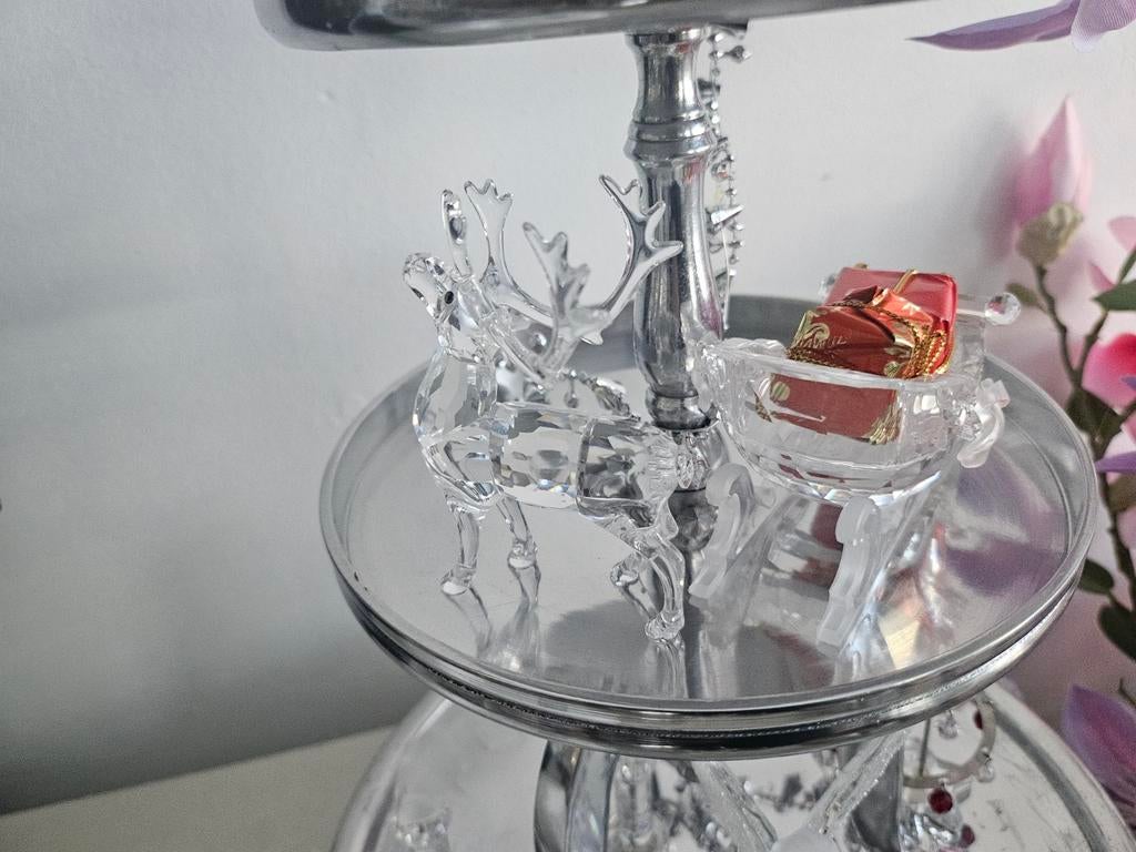 Swarovski  slee met rendier, Ophalen of Verzenden
