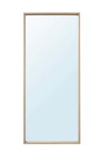 IKEA NISSEDAL Mirror - White Stained Oak (65x150 cm), Ophalen, Zo goed als nieuw, 150 tot 200 cm, Rechthoekig