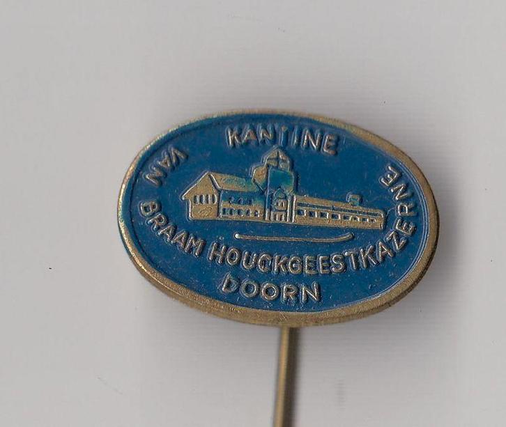 Van Braam Houckgeestkazerne Korps Mariniers speldje, Verzamelen, Militaria | Algemeen, Marine, Embleem of Badge, Nederland, Ophalen of Verzenden