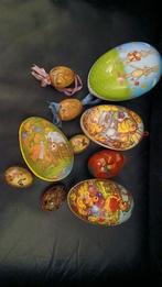 Paasdecoratie. Kartonnen en houten eieren, Ophalen of Verzenden, Zo goed als nieuw