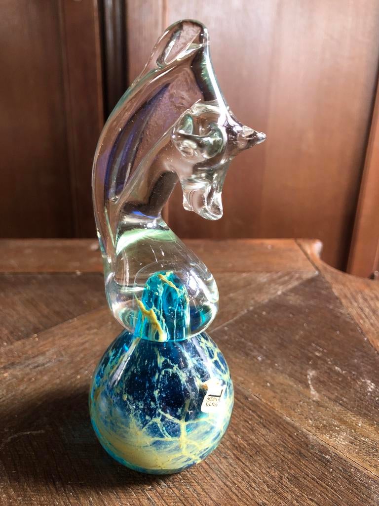 Vintage Glazen zeepaardje Mdina Glass presse-papier, Antiek en Kunst, Antiek | Glas en Kristal, Ophalen of Verzenden