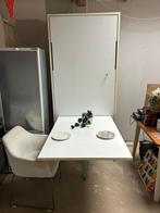 Bedkast met tafel 100,5 x 40 x 223 (BxDH), Ophalen, Verstelbaar, 90 cm, Eenpersoons