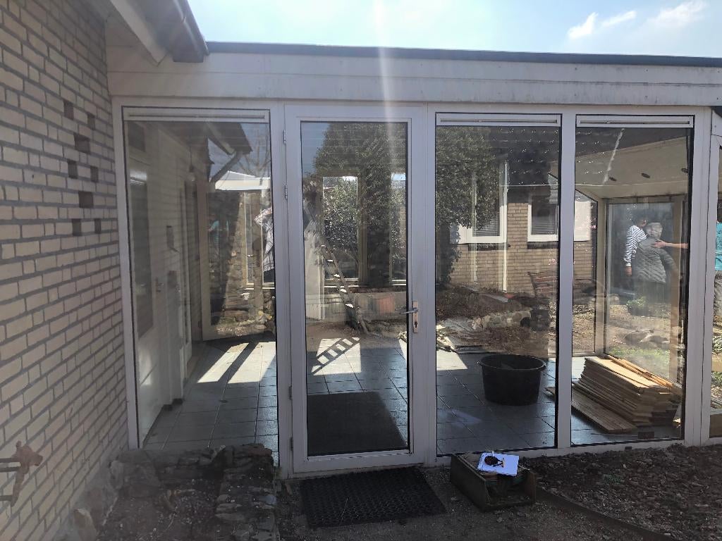 kozijn aluminium, Doe-het-zelf en Verbouw, Kozijnen en Schuifpuien, Ophalen, Gebruikt, Aluminium, Inclusief glas