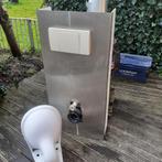 Sanibroyeur met inbouwreservoir en RVS ombouw, Ophalen