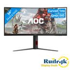 AOC Gaming CU34G4Z 34 inch Curved QHD 240Hz VA Monitor - NEW, Computers en Software, Monitoren, Ruilrijk, Zo goed als nieuw, Info@ruilrijk.nl