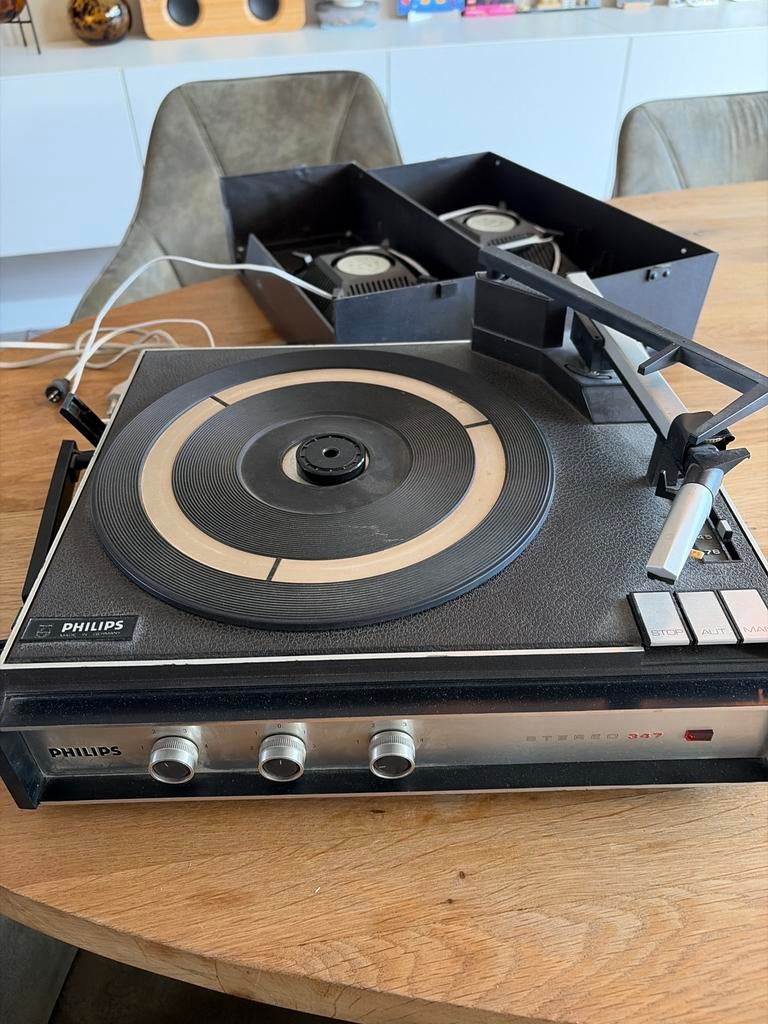 Vintage platenspeler, Ophalen of Verzenden, Zo goed als nieuw, Philips