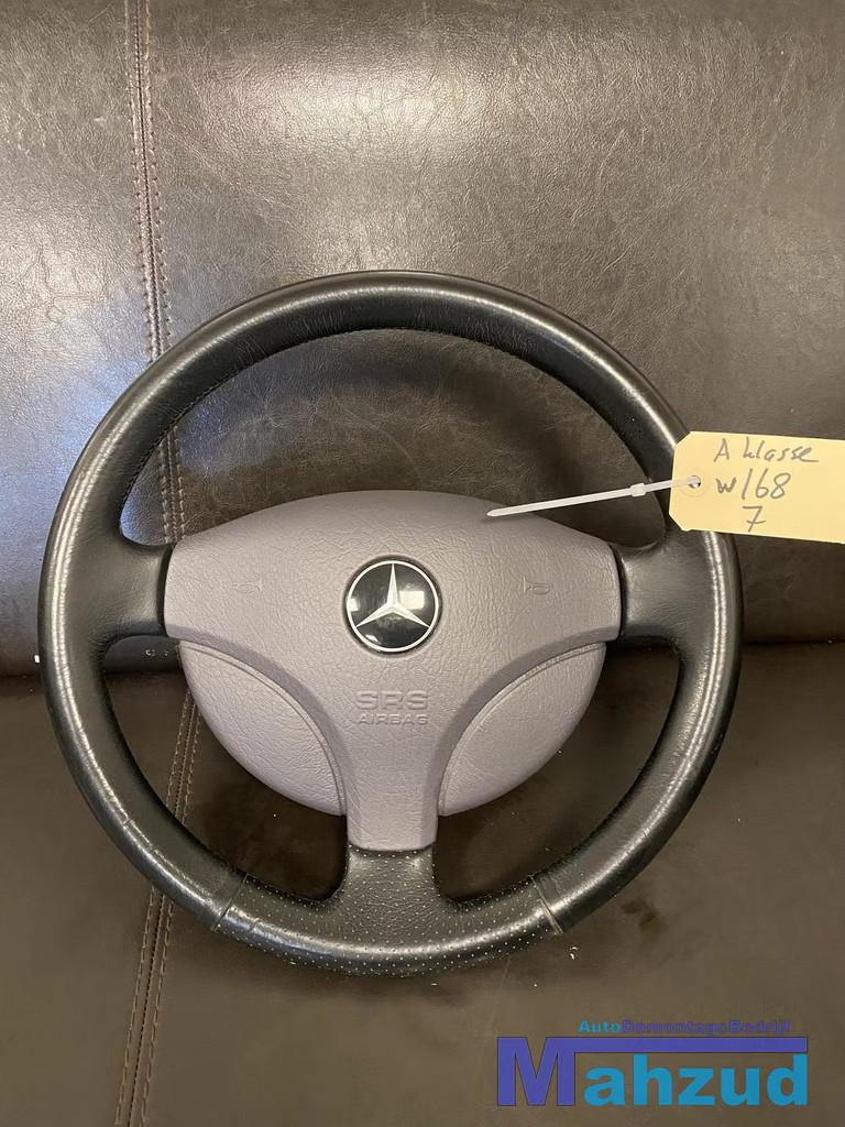 MERCEDES A KLASSE W168 Stuurwiel stuur leer met airbag, Gebruikt, Mercedes-Benz AG, Mercedes-Benz, Ophalen of Verzenden