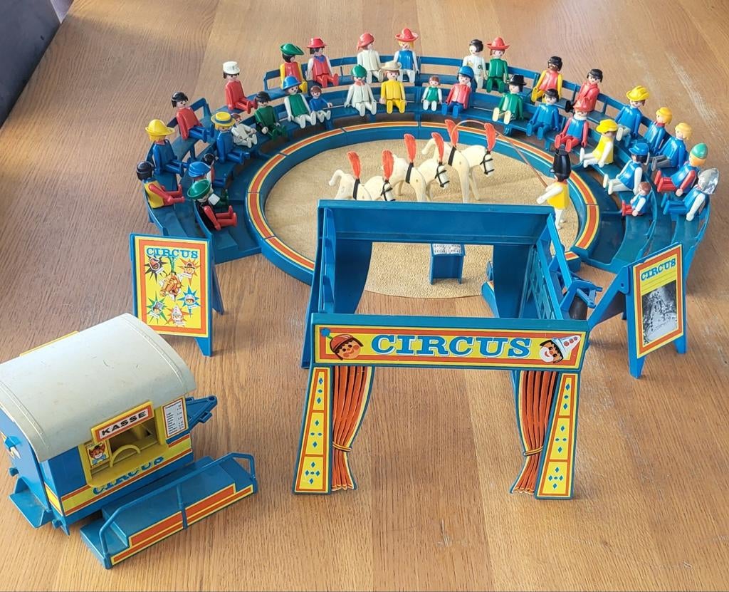Playmobil 3510 Vintage circus met poppetjes en paarden, Ophalen of Verzenden
