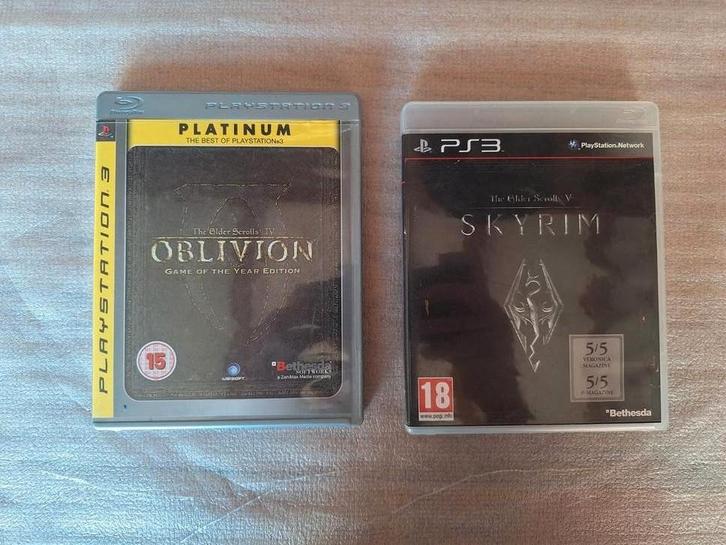 The Elder Scrolls: Oblivion & Skyrim PS3, Spelcomputers en Games, Games | Sony PlayStation 3, Gebruikt, Role Playing Game (Rpg)
