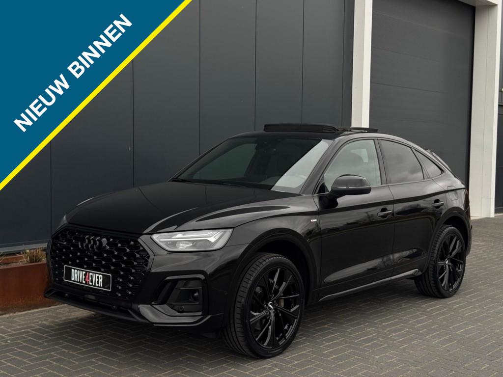 Audi Q5 Sportback 55 TFSI e 3x S Line edComp. FULL PANO NAVI, Automaat, 4 cilinders, Leder en Stof, Zwart