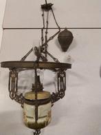 Antieke hangende olielamp Art Nouveau, Ophalen
