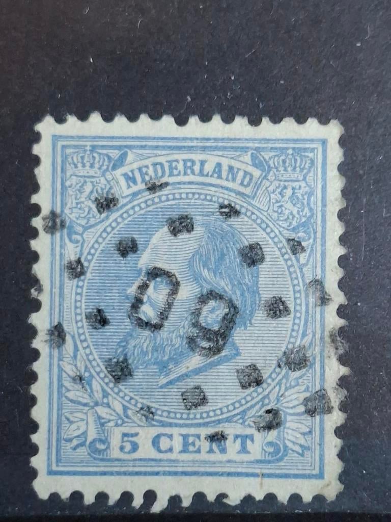 Puntstempel zegel nr 60 Hoogeveen nvph nr 19, Postzegels en Munten, Postzegels | Nederland, Ophalen of Verzenden