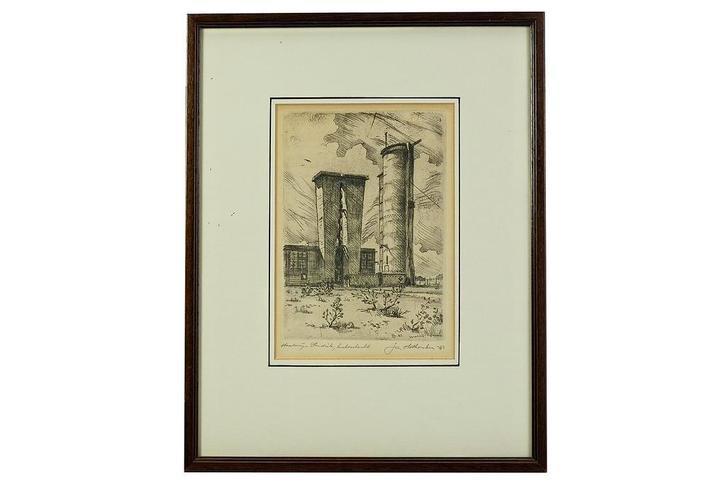 Ets, Antiek en Kunst, Kunst | Etsen en Gravures, Ophalen of Verzenden