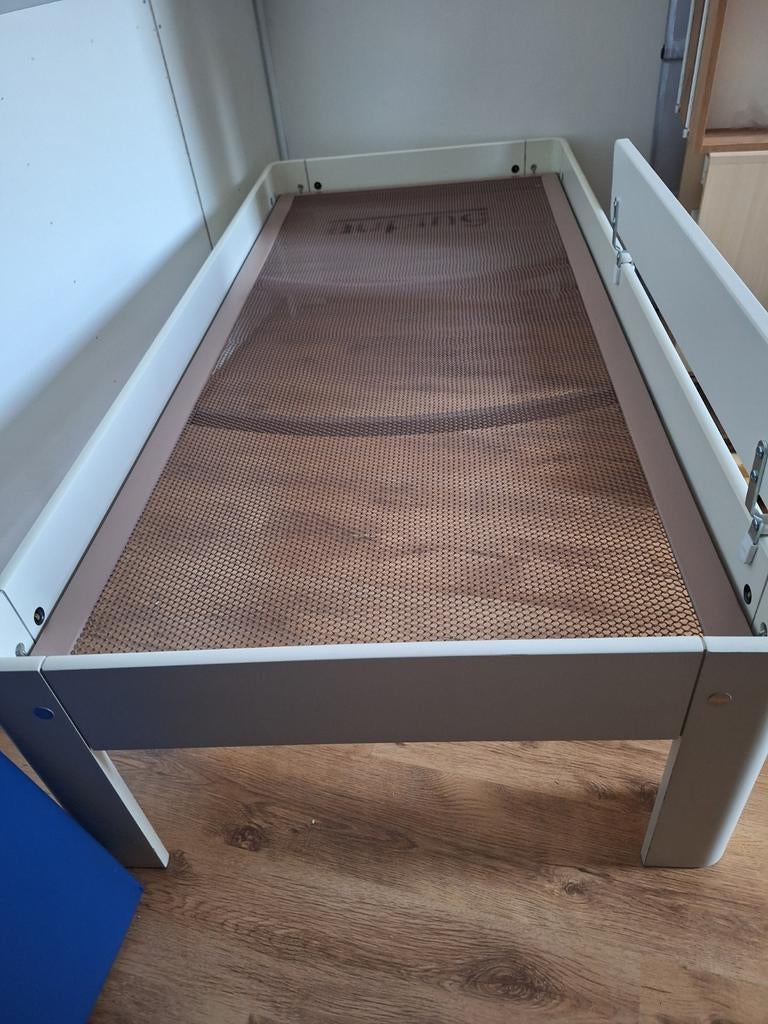 1 persoons auping bed, Ophalen, 90 cm, Eenpersoons, Zo goed als nieuw