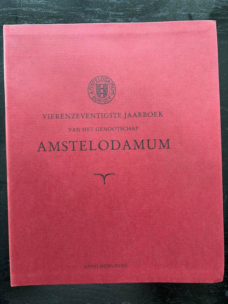 Vierenzeventigste Jaarboek Amstelodamum 1982, Ophalen of Verzenden, 20e eeuw of later, Gelezen