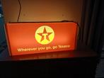 Texaco lichtbak 64 x 29 x 13 cm vintage garage reclame TL, Ophalen of Verzenden, Zo goed als nieuw, Lichtbak of (neon) lamp