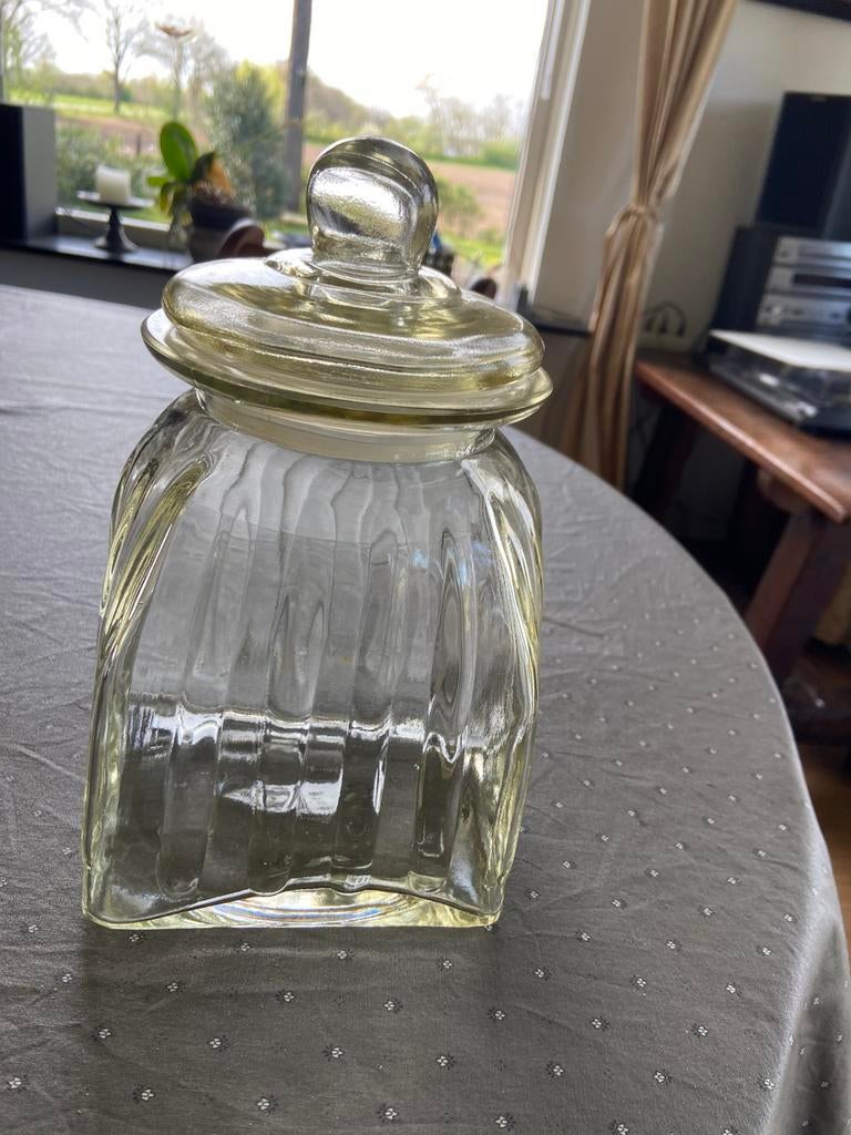 Grote glazen pot, Ophalen of Verzenden, Zo goed als nieuw
