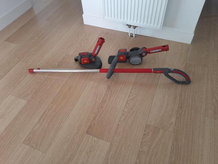 Grastrimmer en een grasknipper voor randen gazon oplaadbaar, Tuin en Terras, Heggenscharen, Zo goed als nieuw, Accu, Ophalen