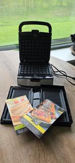 Tefal Wafelijzer en panini ijzer, Witgoed en Apparatuur, Contactgrills, Ophalen, Uitneembare platen, Gebruikt