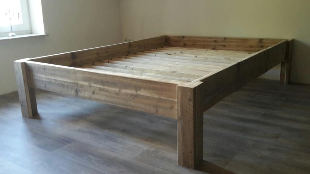 2-persoonsbed Lucas 120 140 160 180 200 210 220 hout, Ophalen, 180 cm, Hout, Nieuw