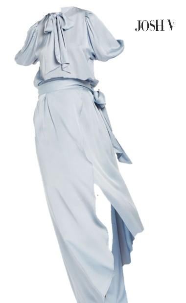 Josh V rok en blouse set, Maat 38/40 (M), Blauw, Ophalen of Verzenden, Zo goed als nieuw