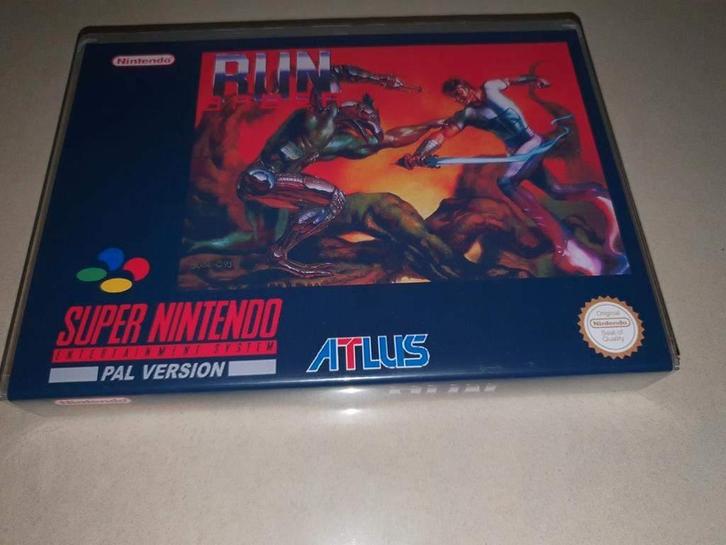 Run Saber SNES Game Case, Spelcomputers en Games, Games | Nintendo Super NES, Zo goed als nieuw, Racen en Vliegen, 1 speler, Vanaf 3 jaar