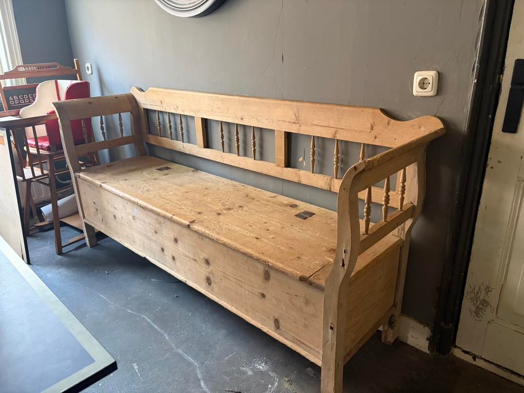 Klepbank brocante, Antiek en Kunst, Curiosa en Brocante, Ophalen