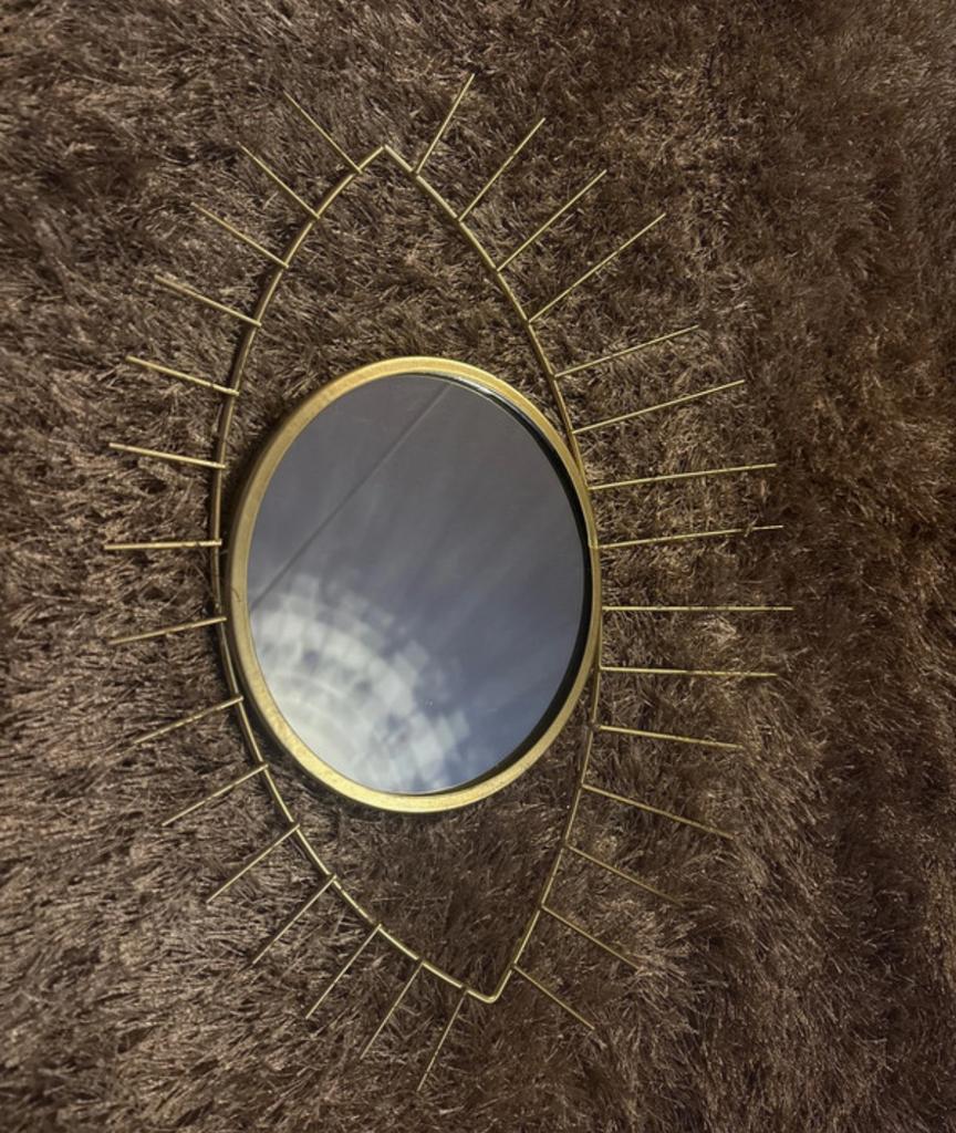 Decoratieve Oogspiegel Goudkleurig, Minder dan 50 cm, Ophalen of Verzenden, Zo goed als nieuw, Minder dan 100 cm