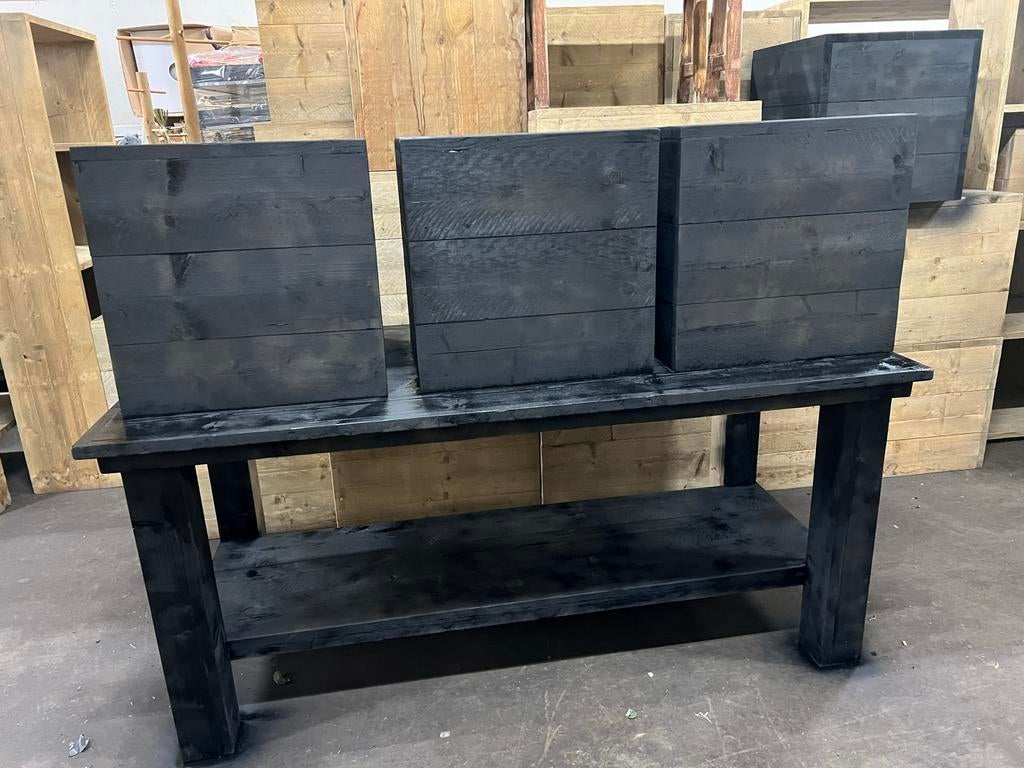 Bijna gratis!!! Steigerhouten meubelen, Tuin en Terras, Tuinbanken, Ophalen, Zo goed als nieuw, Hout