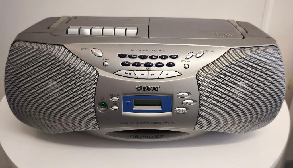 Sony CFD S26L boombox, Ophalen, Gebruikt, Draagbaar, Tuner of Radio